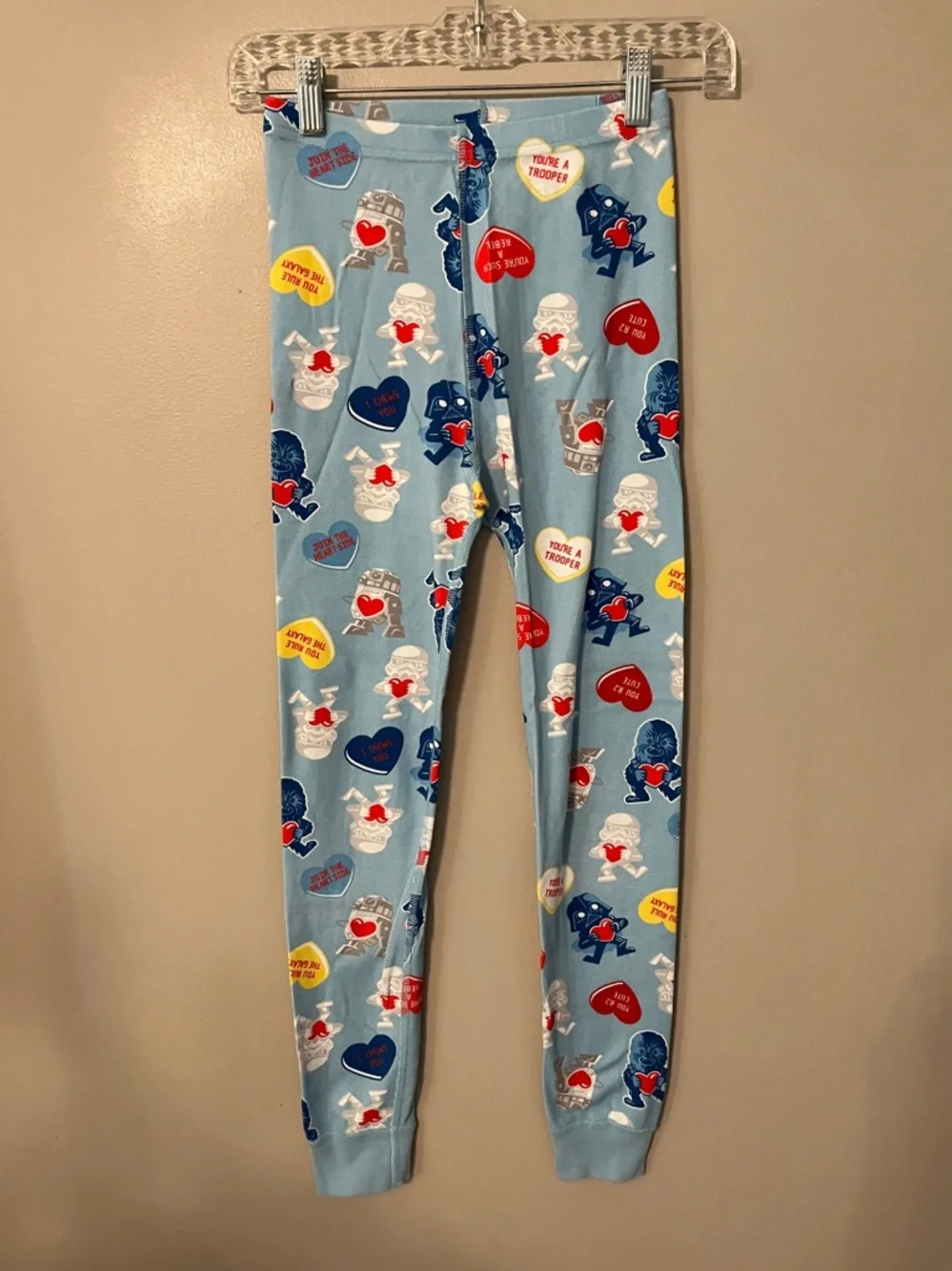 Hanna Andersson Star Wars Pajama Long John Set Blue Valentine's Size 10
